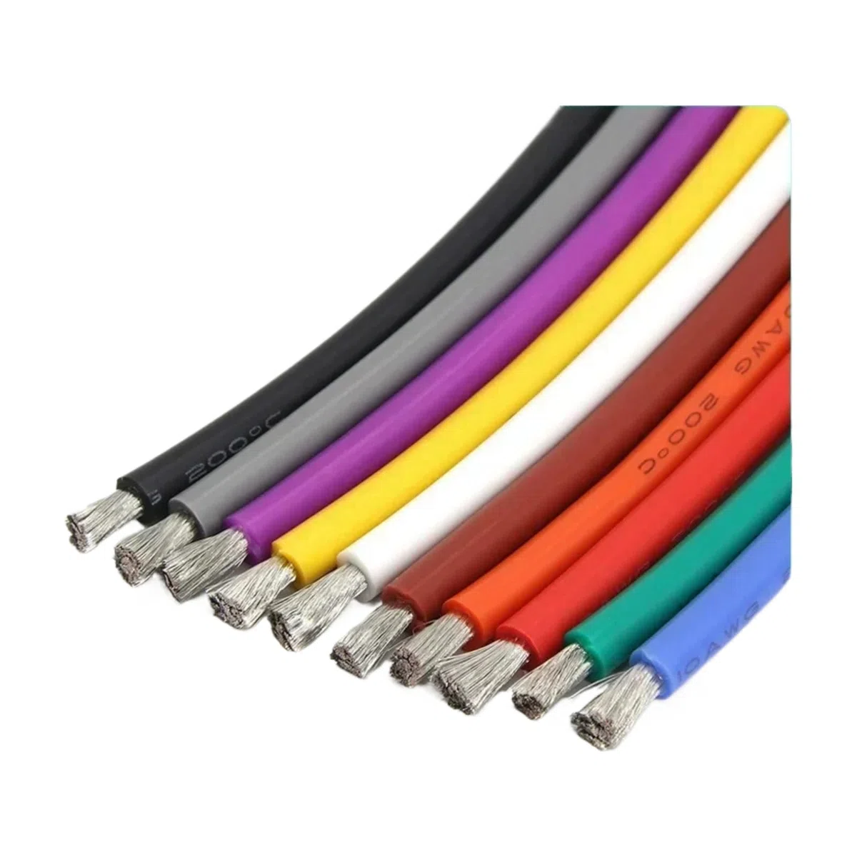 Cables eléctricos 1/5/10 m 30 28 26 24 22 20 18 16 14 12 10 8 6AWG (amarillo; 5 metros; 12 AWG)