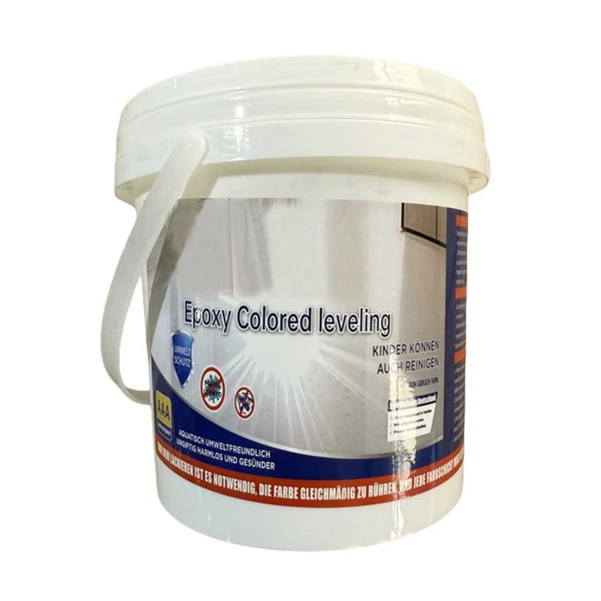 Pintura Piso Epoxi | Pintura Suelo Epoxi Colorida - Autonizante Alto Brillo Efecto Mármol A Base De Agua Antideslizante Para Hormigón Azulejos Madera Refección