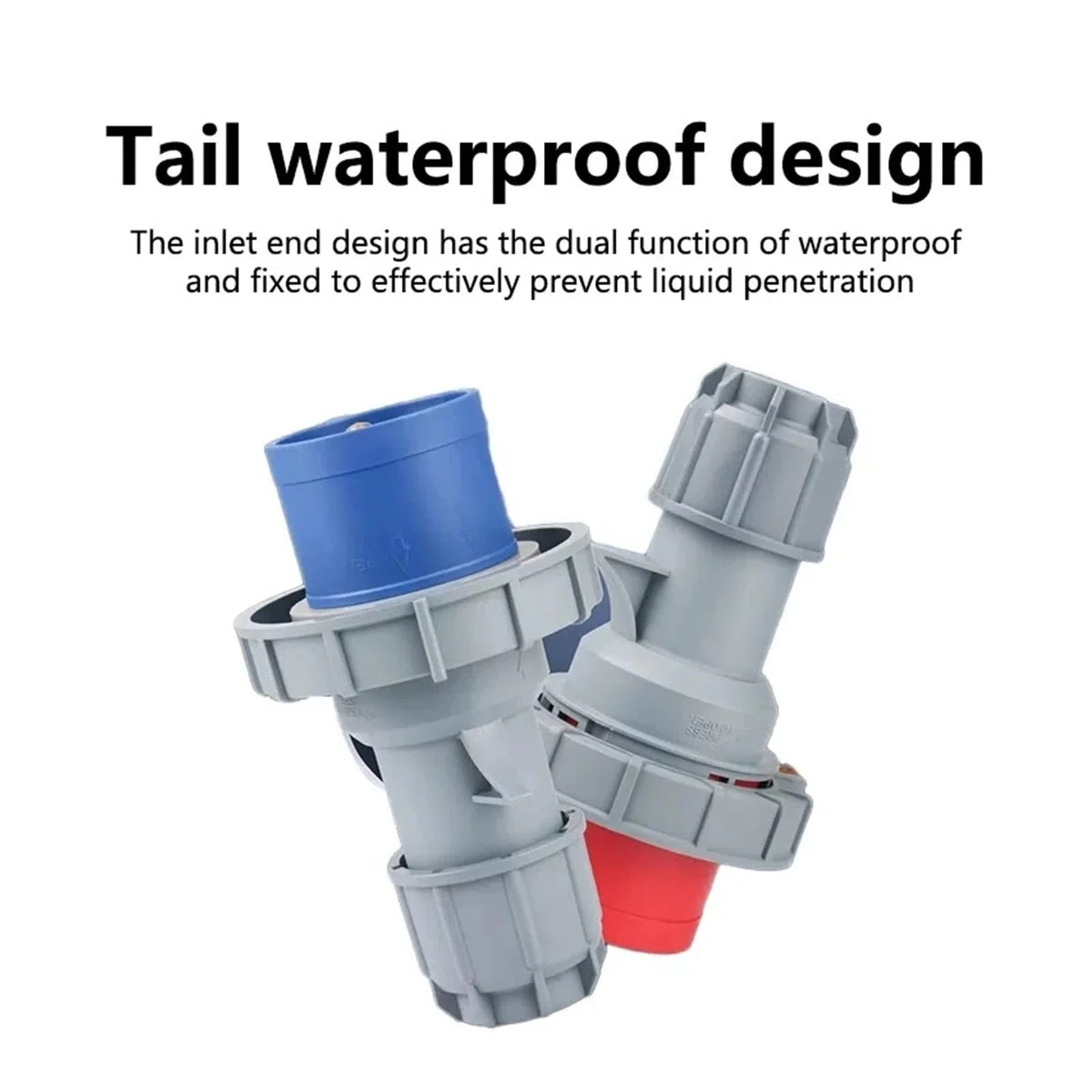 Enchufe y Toma Industrial de 16/32 A, Conector eléctrico 3 Pines, 4 5, IP67, for Montaje en Pared, Macho Hembra(16A Connector,50 PCS-4P IP67)