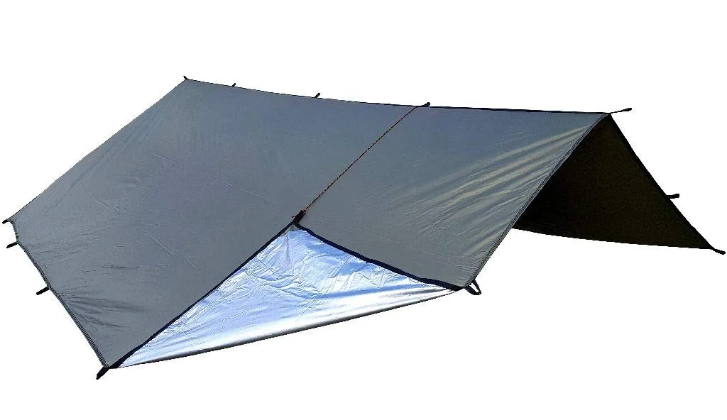 Bushmen Thermo Tarp - Toldo para la Lluvia (4 x 4 m, Aislante, protección contra el frío)