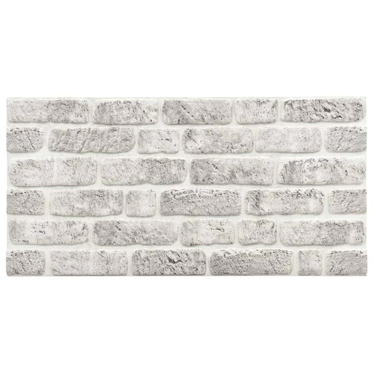 Homgoday Paneles de Pared 3D 10 uds EPS diseño de ladrillo Gris Claro Paneles de Pared de Ladrillo, Papel Tapiz de Ladrillo 3D Paneles Decorativos para Pared