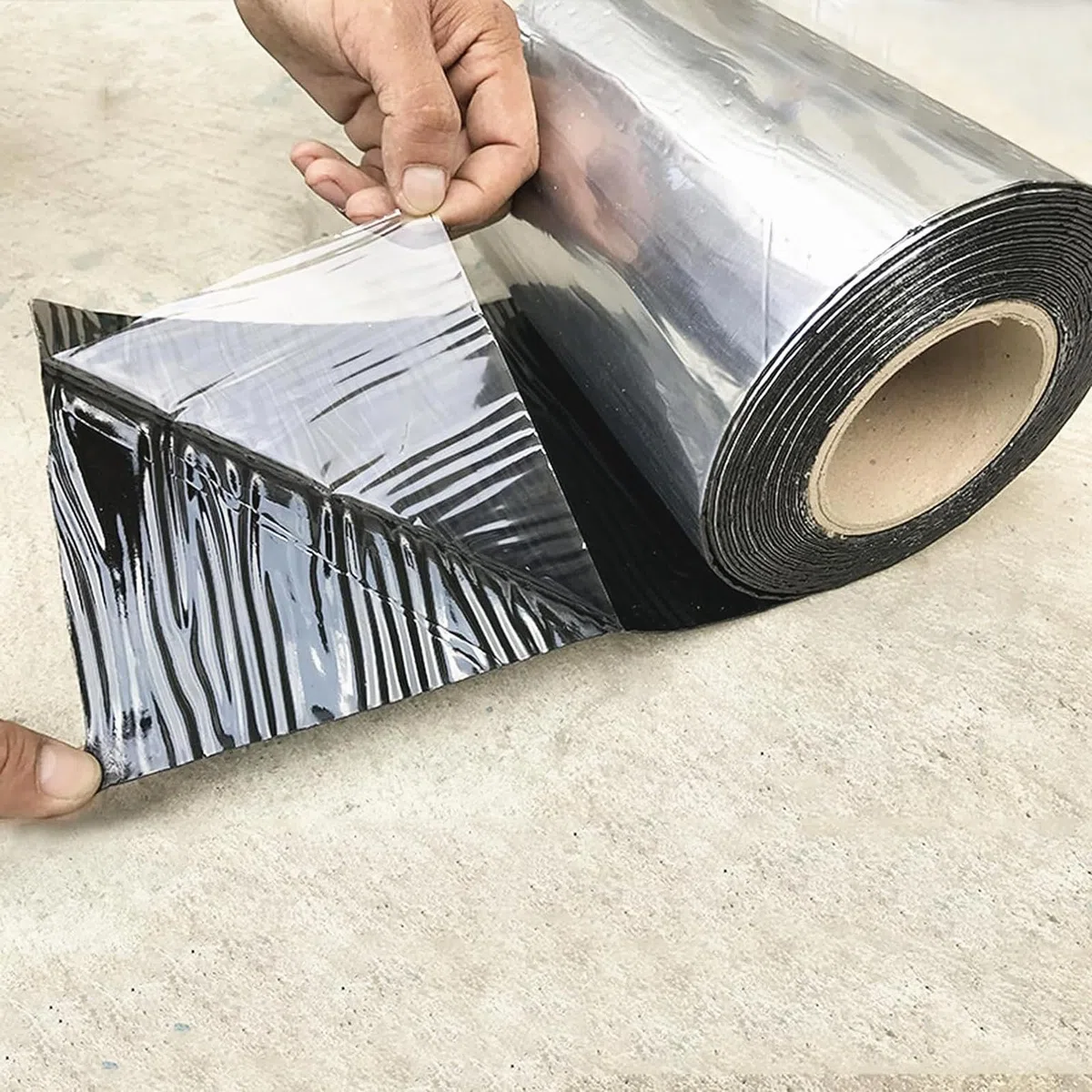 Cinta bituminosa autoadhesiva,Cinta Impermeable para reparación de Exteriores,Cinta Adhesiva para techos,Cinta Aislante de butilo,Cinta de Papel de Aluminio,para Huecos de alféizar de Ventana de