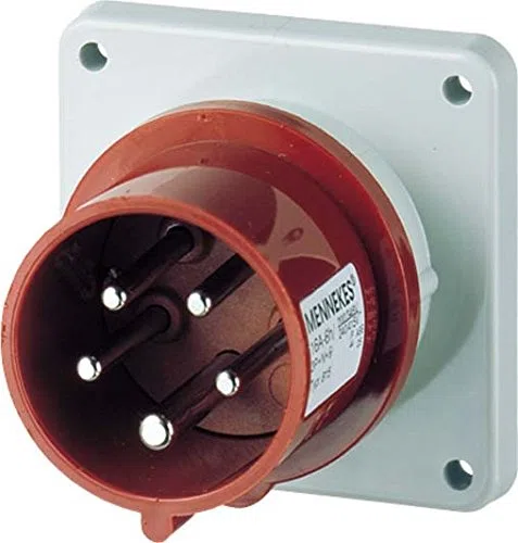 Mennekes 815 - Clavija empotrar recta 16a 5 polos 400v