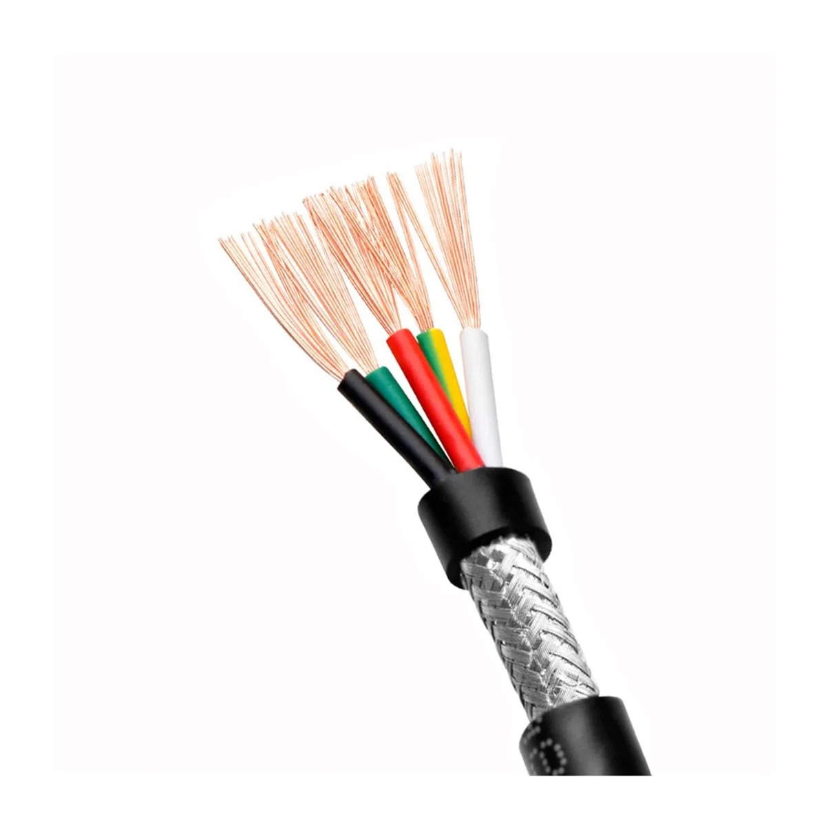 Cable de señal control blindado RVVP 50M, alambre cobre PVC 2-8 núcleos