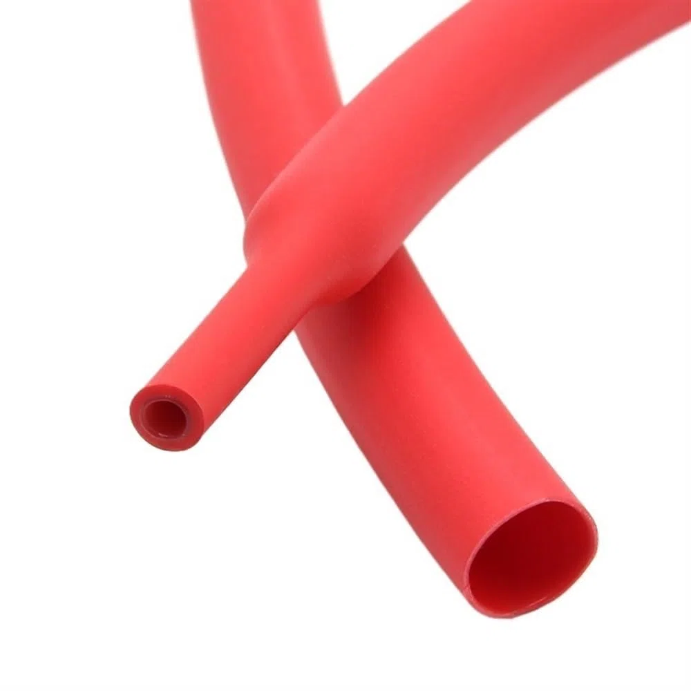 Tubo termorretráctil de Doble Pared con Revestimiento Adhesivo, relación 3:1, Tubo retráctil Pegamento Grueso 10M, 50M, 200M, Alambre Envoltura Forrado 9,5~25,4mm(Red,6.4MM*200M)