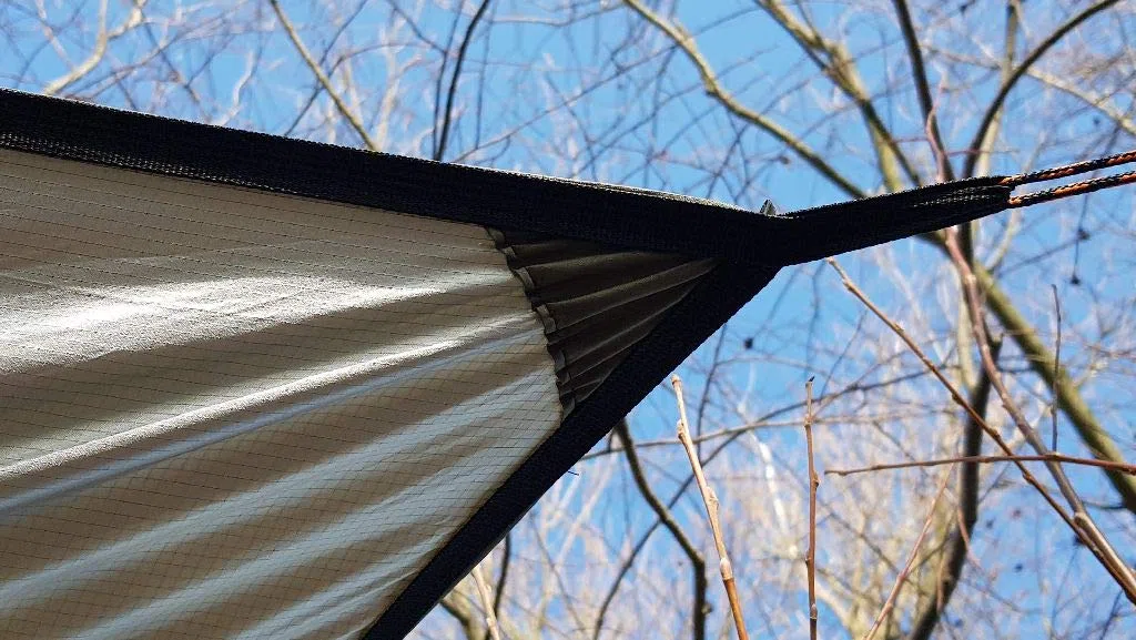Bushmen Thermo Tarp - Toldo para la Lluvia (4 x 4 m, Aislante, protección contra el frío)