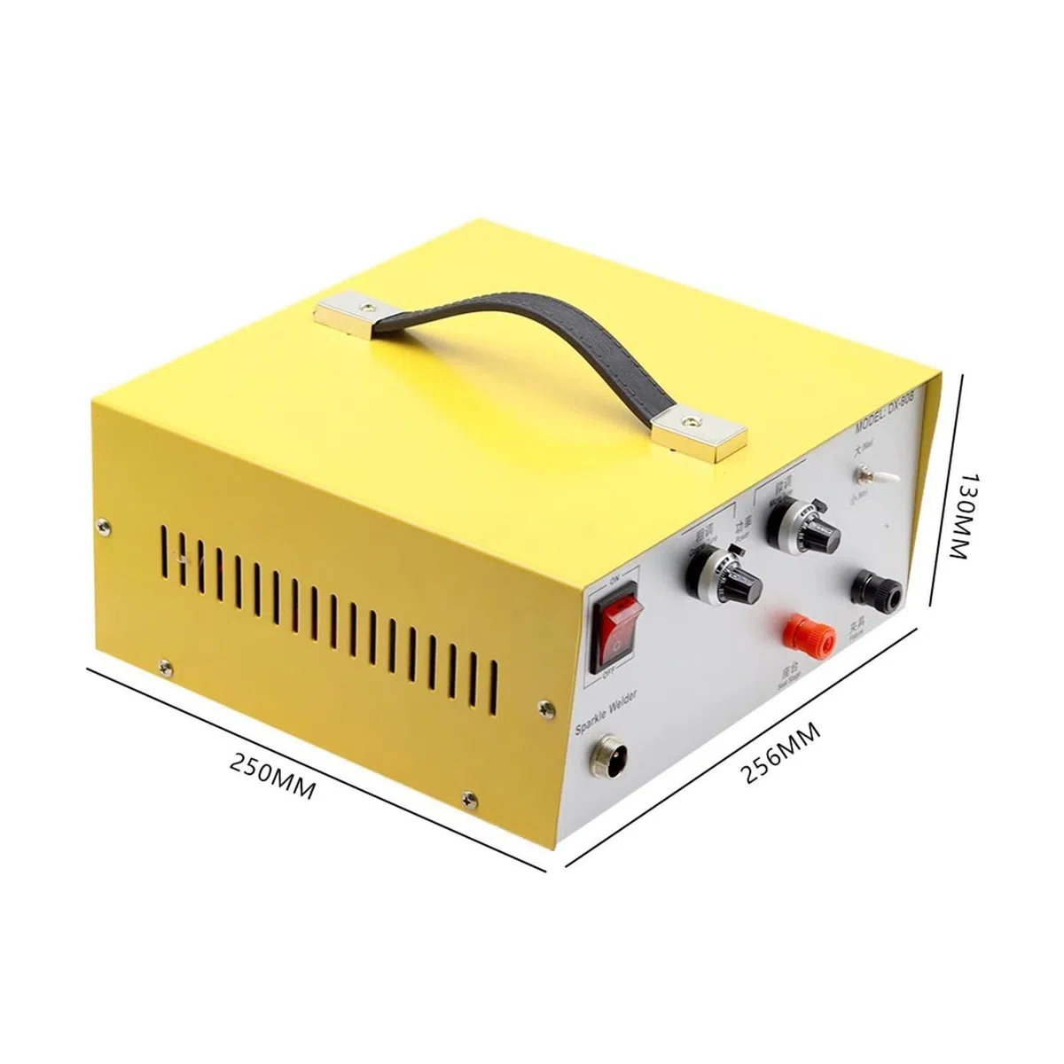 Para principiantes uso de bricolaje. DX-808 80A soldadura en punto de pulso portátil soldador por puntos oro plata platino máquina de soldadura para joyería Para principiantes (DIY)
