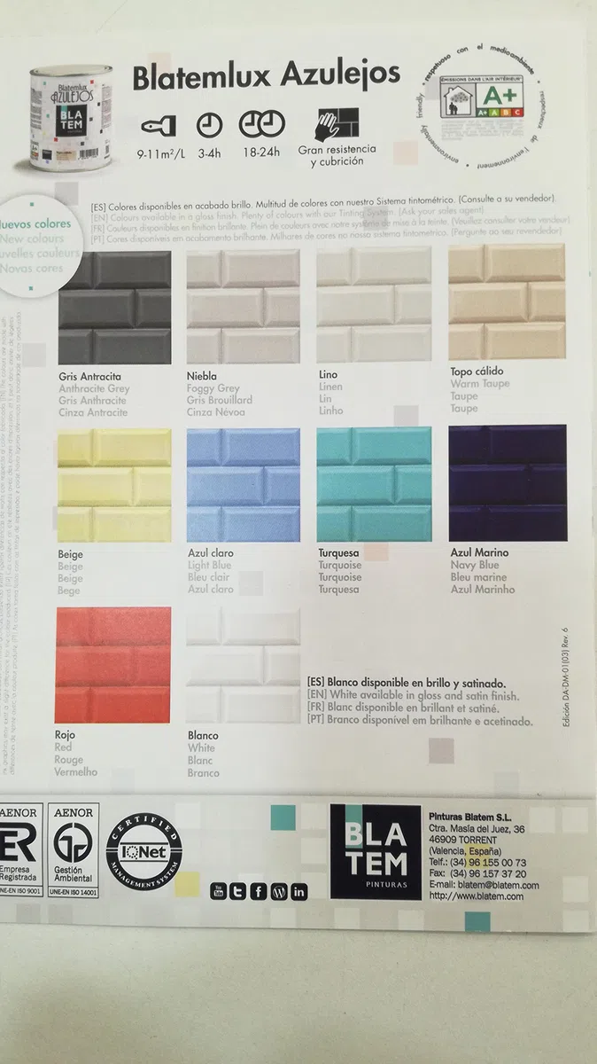 BLATEM - Lux Azulejos Lino 750Ml