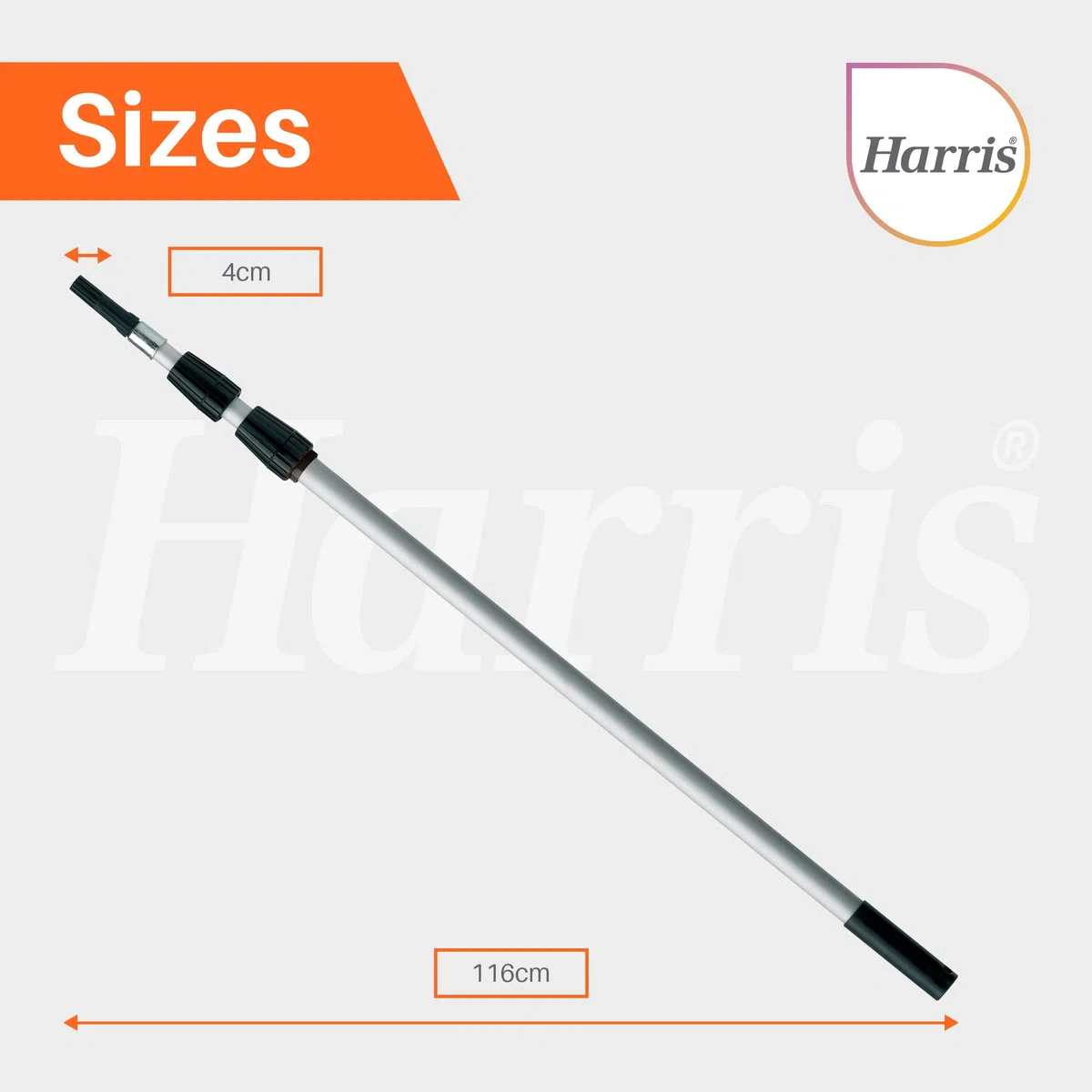 Harris Seriously Good - Barra de extensión de aluminio, 3 m