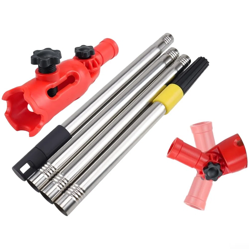 Adaptador de barra de extensión de rodillo de pintura, clip de soporte ajustable para pinceles, herramienta giratoria de 180 grados con mandíbula de 39 mm, abrazadera de nailon para rodillo, cepillo