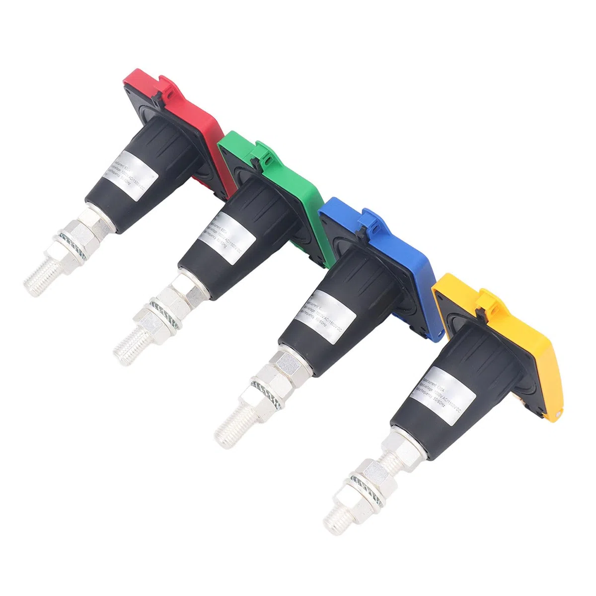 Aramox Conector de Alimentación Industrial PA Cobre Plata Conector de Cable de Aviación 630A CA 1500V IP67 bajo para Maquinaria de Construcción de Energía de Respaldo de Aparamenta
