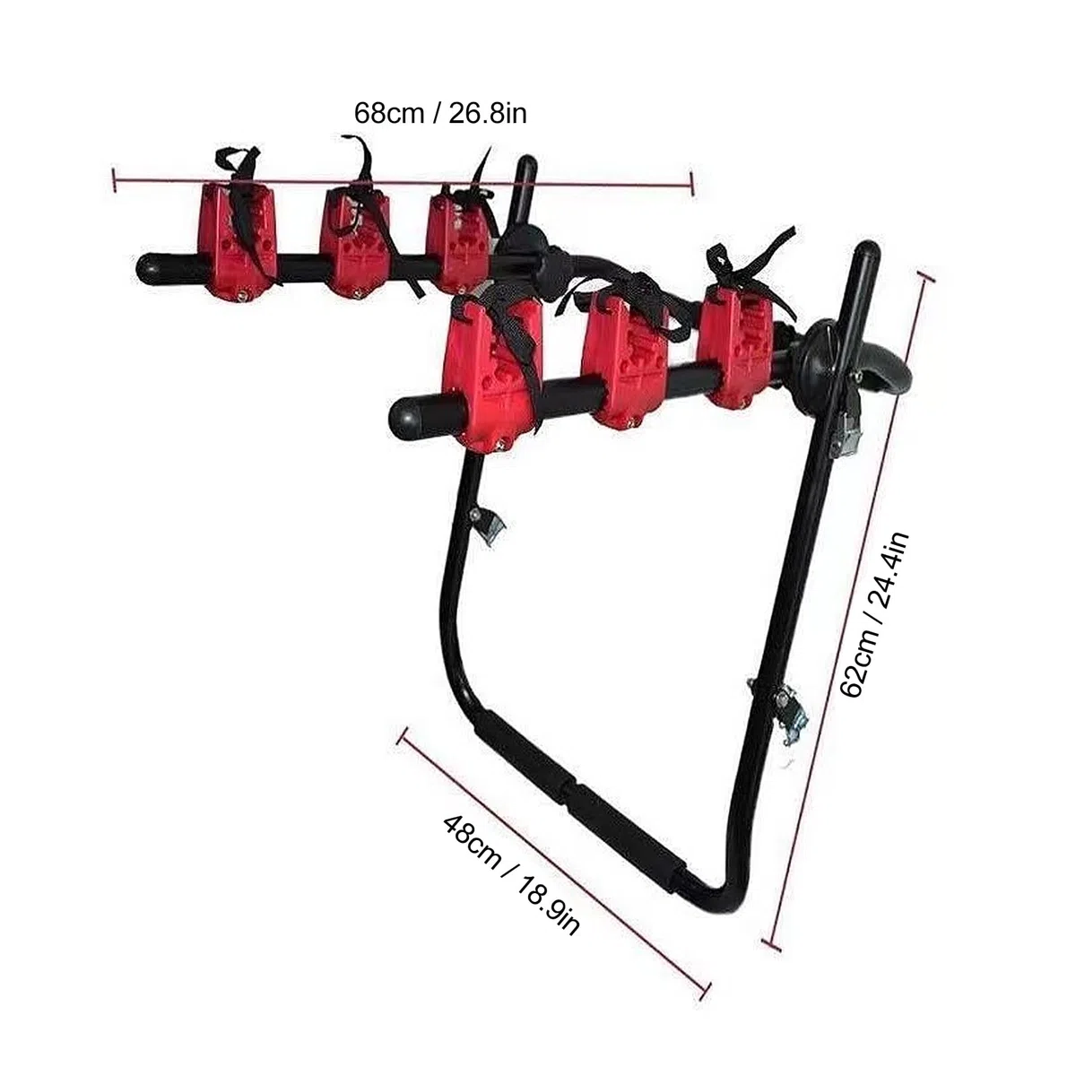 Luocute Soporte de Bicicletas de Hierro Resistente para SUV MPV Camping