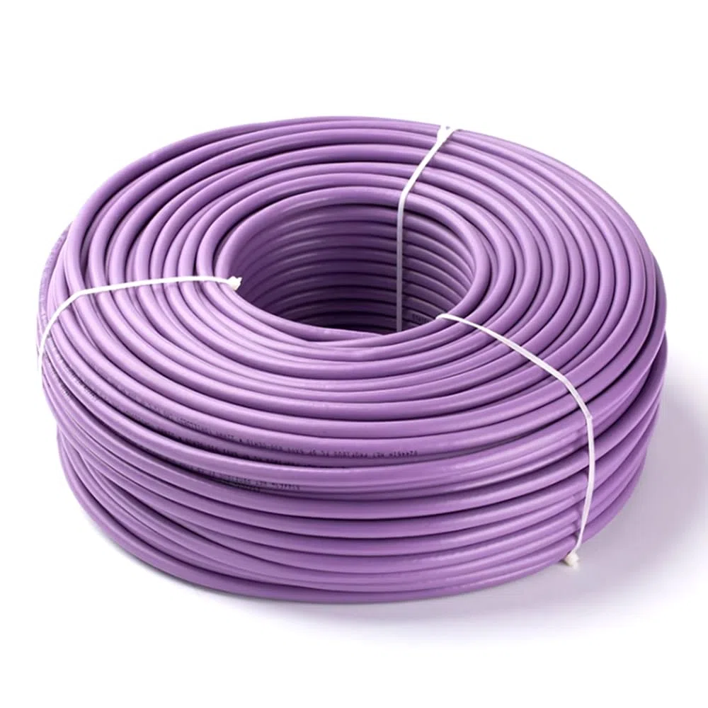 Compatible con Profibus DP Bus Cable 6XV1830-3EH10 6XV1830-0EH10 de 2 núcleos apantallado de 2 núcleos (lila, 80 metros)